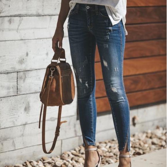 Kancan Split Ankle Denim KC8086 - Picture 2 of 6